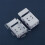 4 Pieces Blind Brackets 2 Inch Low Box Mounting Bracket for Headrail (White) 7