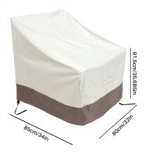 2 Pack Patio Adirondack Chair Cover 31X33X36 Inch Heavy Duty Outdoor Cover 420D, Waterproof Outdoor Lawn Patio Furniture Covers, Beige