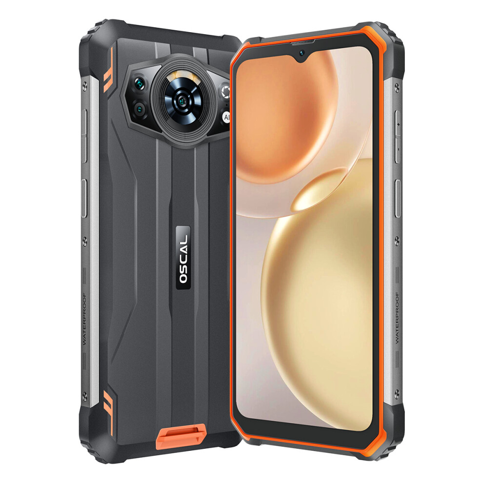 (Orange) Blackview Oscal S80 Rugged Phone 13000mAh