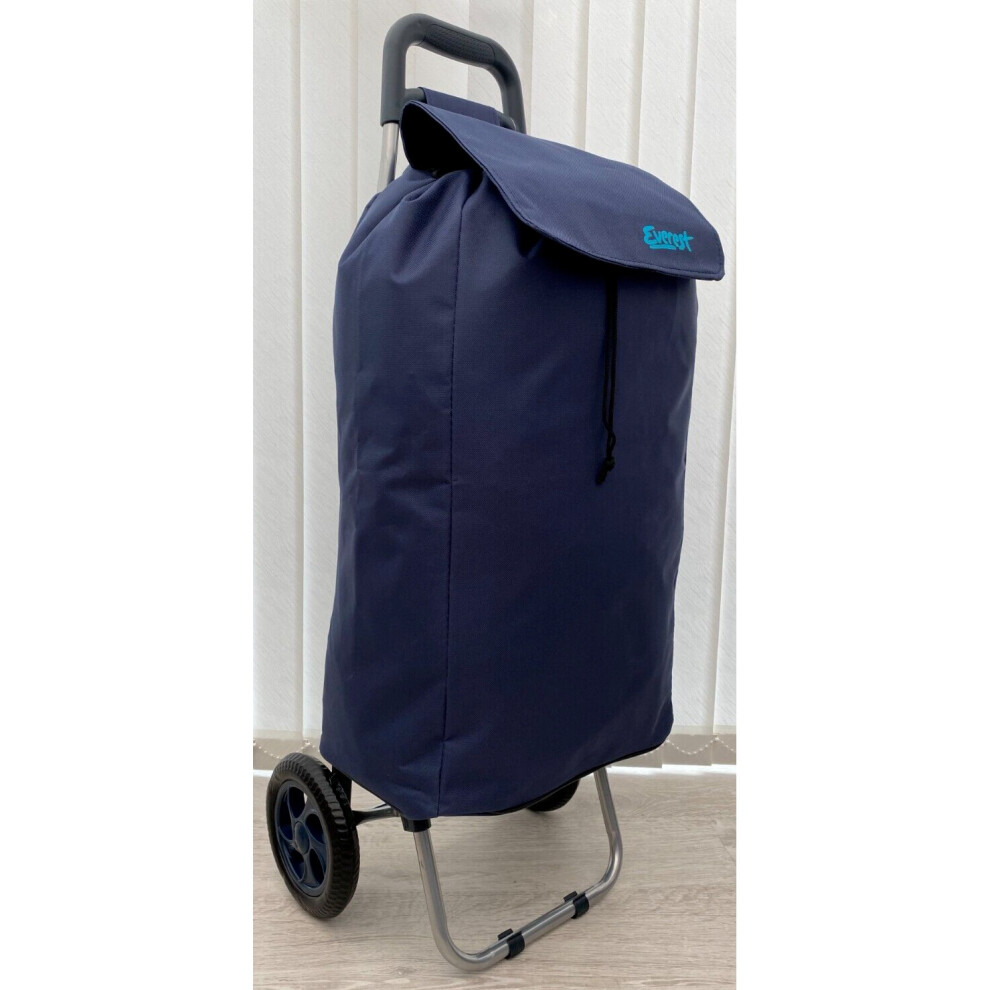 50L 2 Wheels Large Shopping Trolley Lightweight Folding Cart Shopper