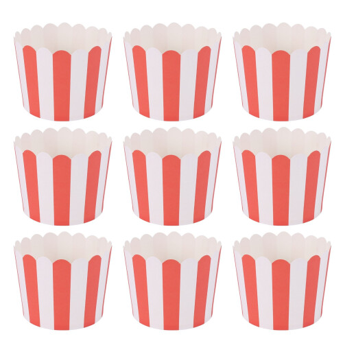 50X Cupcake Paper Cake Case Baking Cups Liner Muffin Kitchen Baking Red