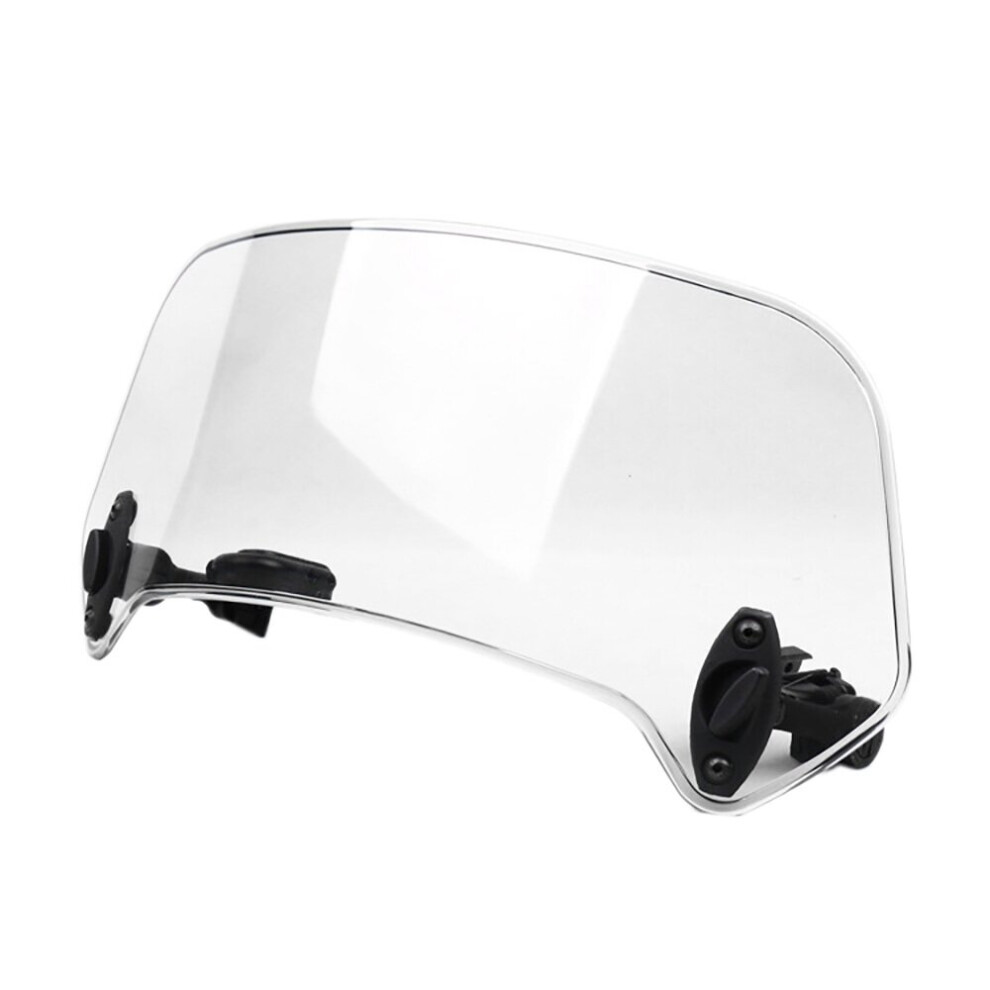 Transparent Color Universal Motorcycle Adjustable Wind Screen Extension Windshield Spoiler Air Deflector 28.5x12x21cm