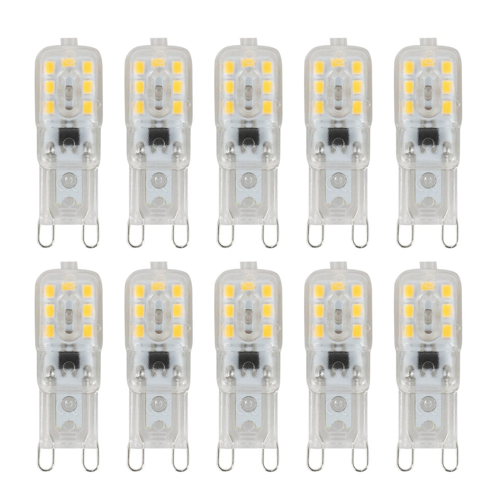 10 X G9 5W LED Dimmable Capsule Bulb Replace Light AC220-240V, Warm white