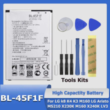 XDOU 100% New BL T37 BL T30 BL 45F1F BL T23 BL T24 BL T28 BL S3 Battery for LG V40 k8 K4 K3 M160 K220 ThinQ Q710 Q8 2018 Version