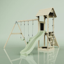(Sage) PolarPlay Tower Kids Wooden Climbing Frame - Swing Olavo