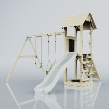 (Mist) PolarPlay Tower Kids Wooden Climbing Frame - Swing Olavo