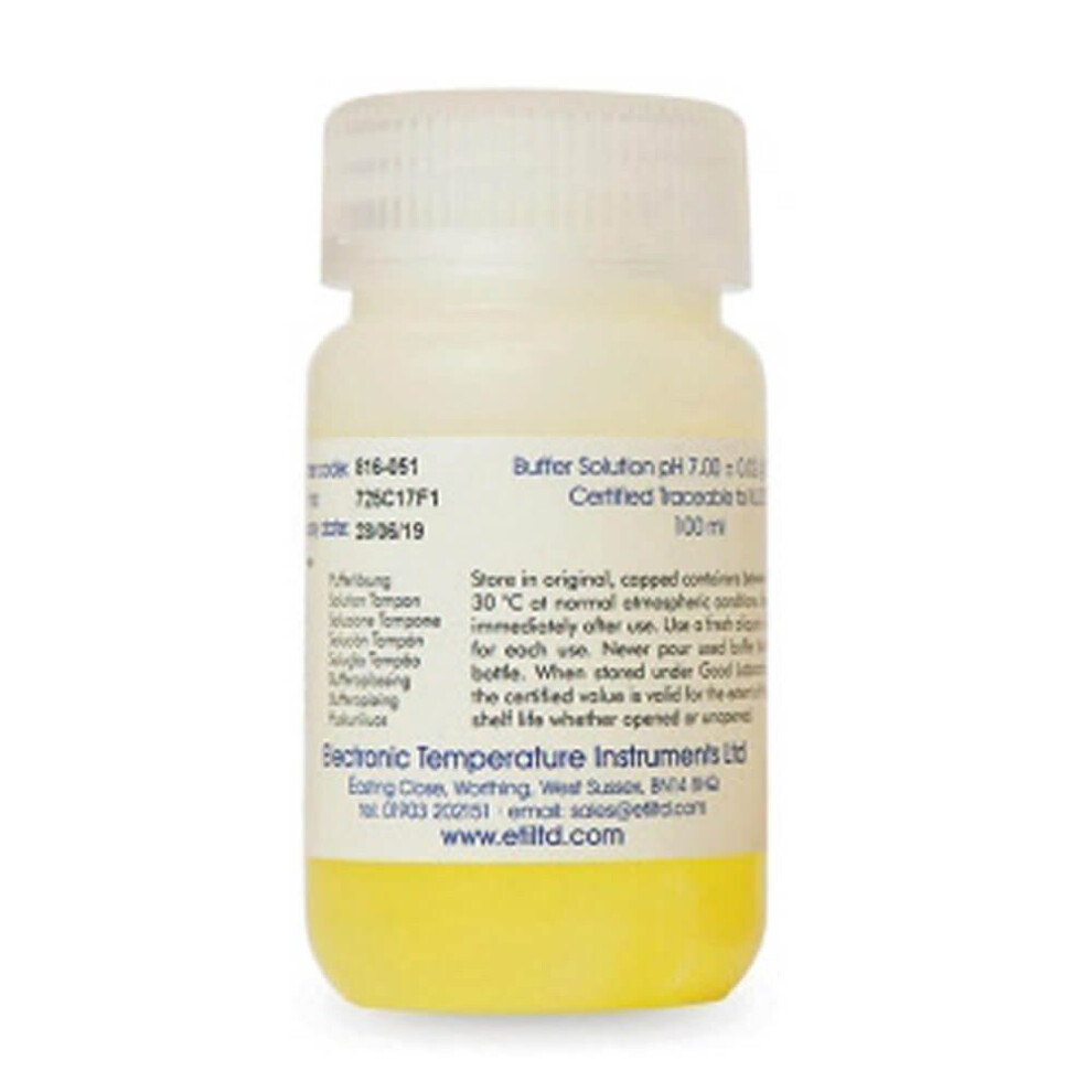 Plastica 7pH Buffer Solution Yellow 100ml