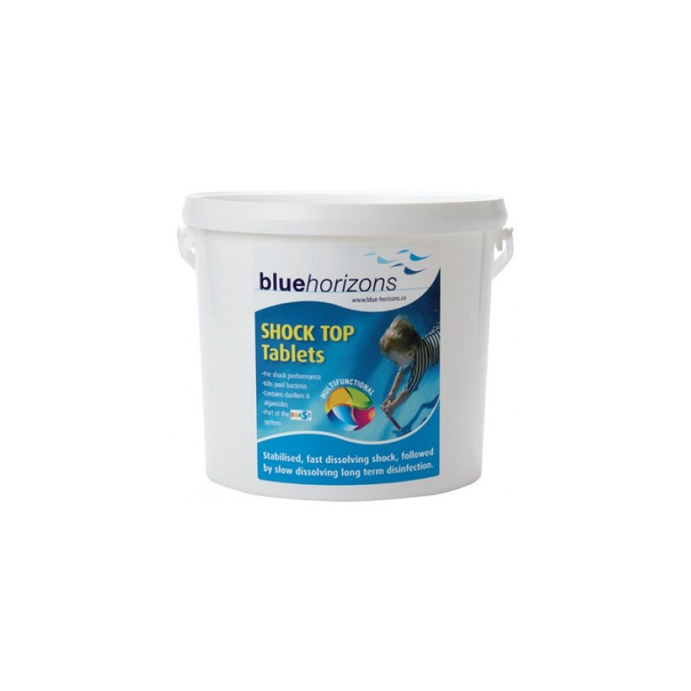 Blue Horizons - Shock Top Tablet 1 X 5kg Fast dissolving chlorine boost