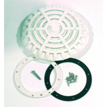 Certikin Concrete Large Fittings Package: Includes 2 X Skimmer, 2 X Main Drains, 4 X Inlet Returns, 2 X White Led Light, Transformer & Deck Box