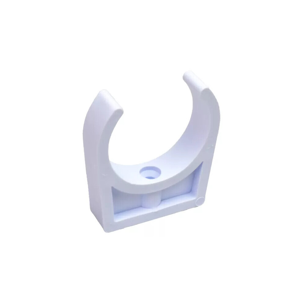2In Plastica White Pipe Clip White Pack Of 10 5060229822819