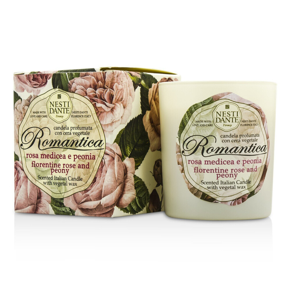 Nesti Dante-Scented Italian Candle - Romantica Florentine Rose & Peony-160g/5.64oz