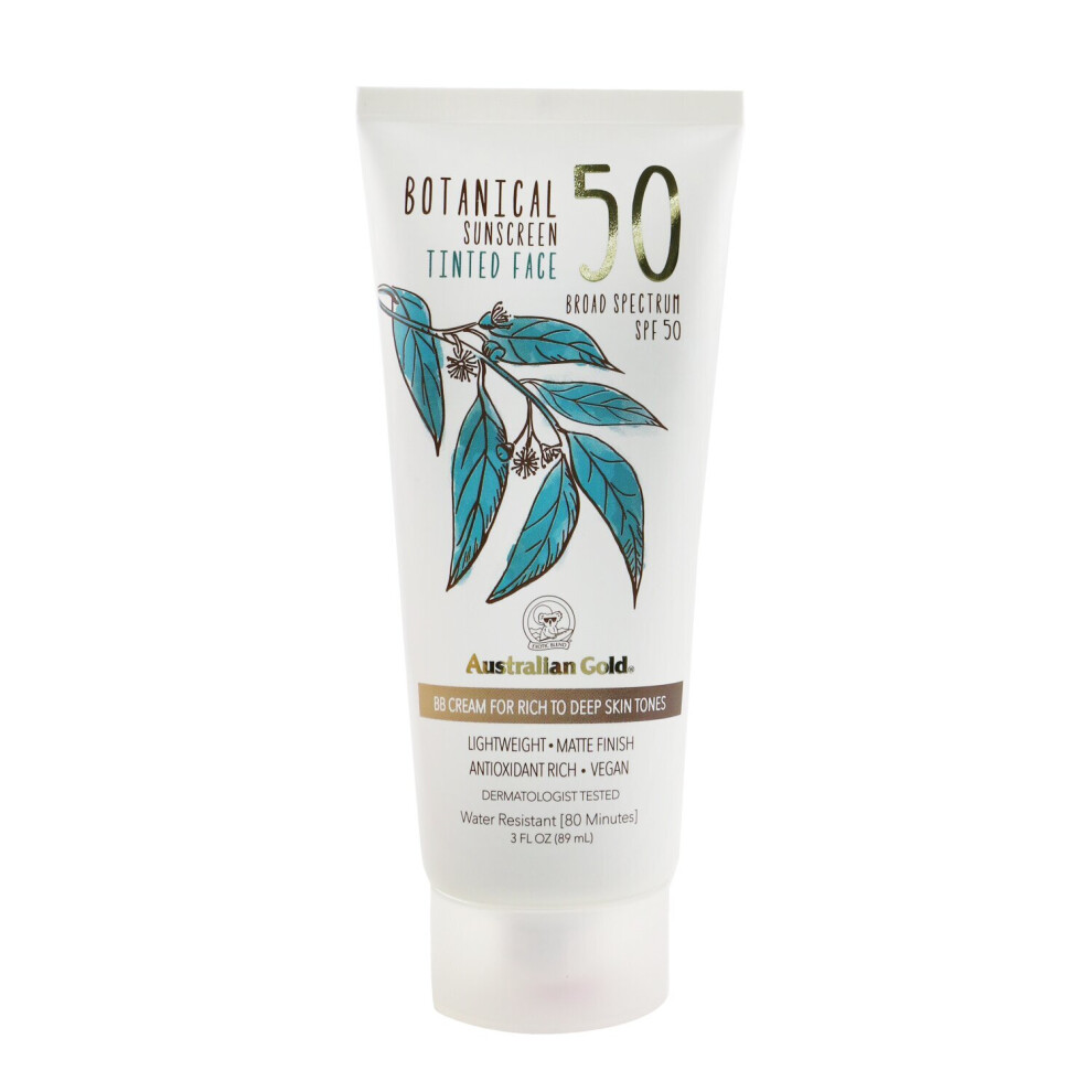 Australian Gold-Botanical Sunscreen SPF 50 Tinted Face BB Cream - Rich to Deep A70887-89ml/3oz