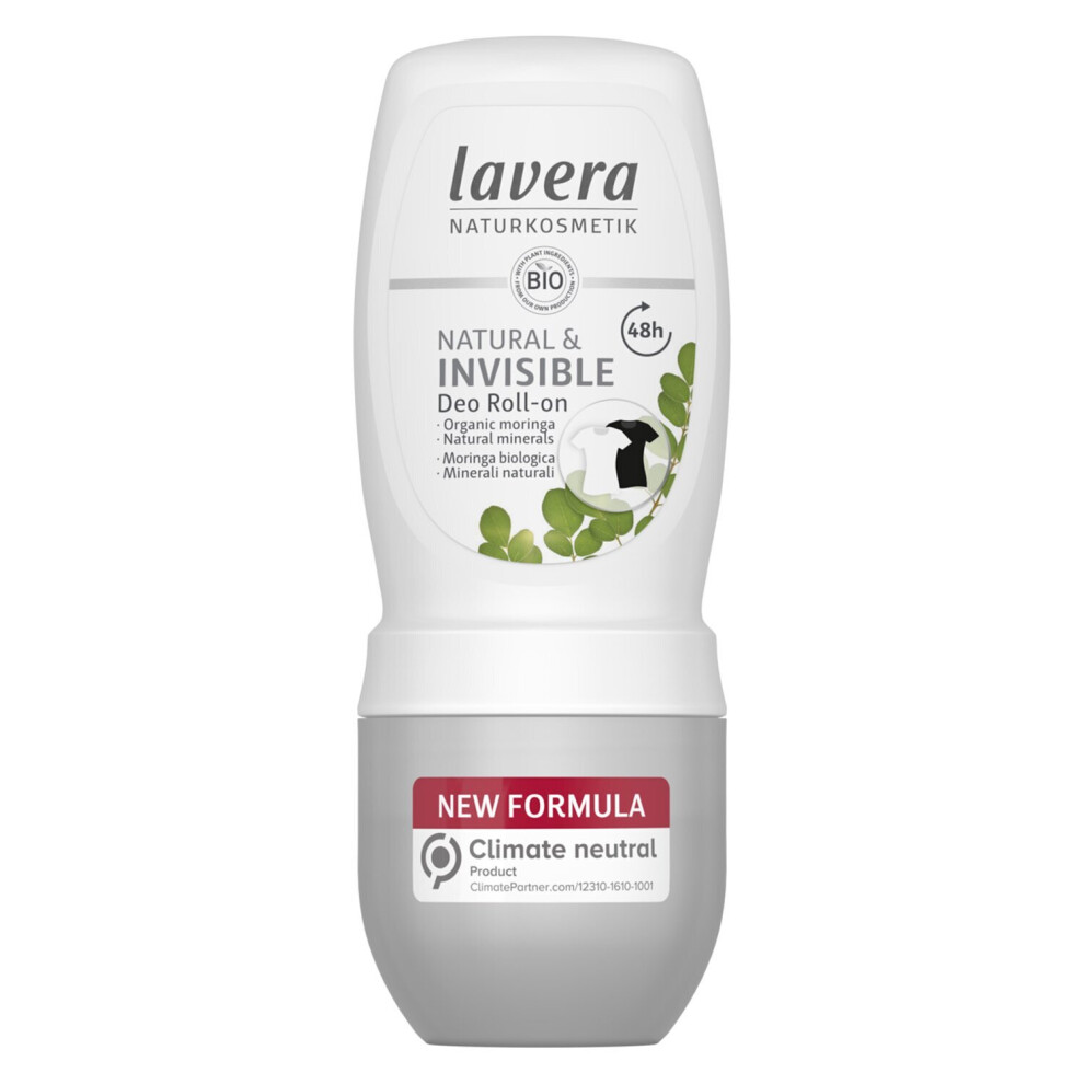 Lavera -Deo Roll-On (Natural & Invisible) - With Organic Moringa & Natural Minerals 7638901-50Ml/1.7Oz