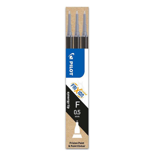 Pilot Fineliner refill. Frixion Point 0,5 mm. Sort