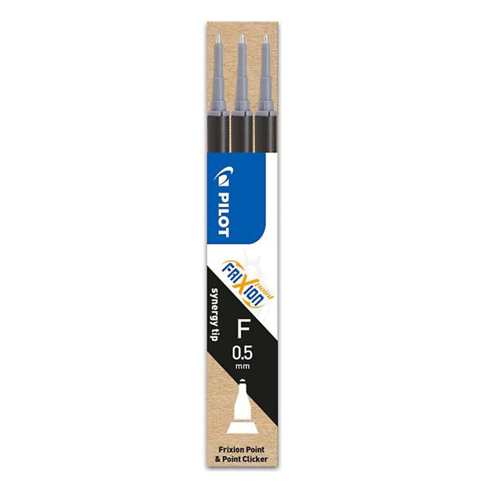 Pilot Refill for Frixion Point 0.5mm Black PK3