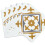 NADIA GOLD Self-adhesive Wall Tiles (6 tiles) 2