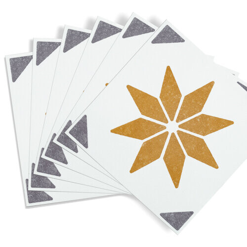ALIA GOLD Self-adhesive Wall Tiles (6 tiles) 1
