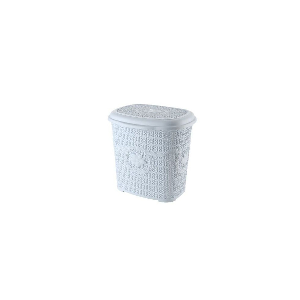 (White) 8L Mini Dustbin Office Bathroom Kitchen Waste Bin