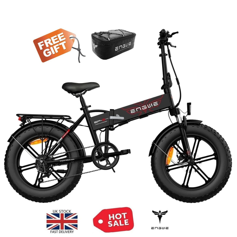 (Black) ENGWE EP-2 PRO Electric bike 750W Powerful Motor, 48V 13Ah Battery Free Gifts