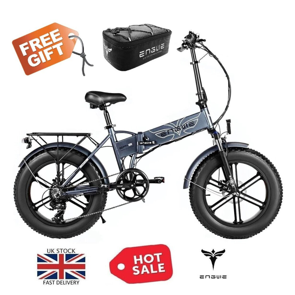 (Grey) ENGWE EP-2 PRO Electric bike 750W Powerful Motor, 48V 13Ah Battery Free Gifts