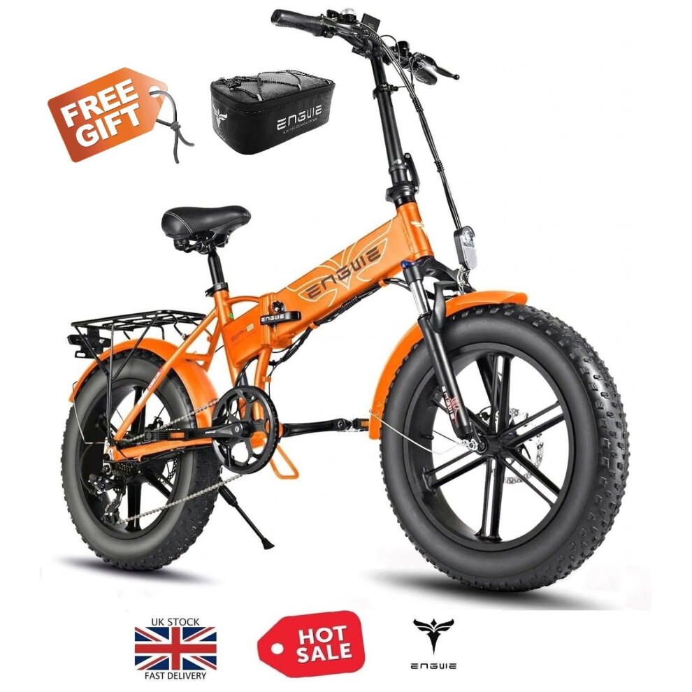 (Orange) ENGWE EP-2 PRO Electric bike 750W Powerful Motor, 48V 13Ah Battery Free Gifts