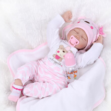 Reborn 22" Gift Baby Dolls Lifelike Newborn Vinyl Handmade Full Body