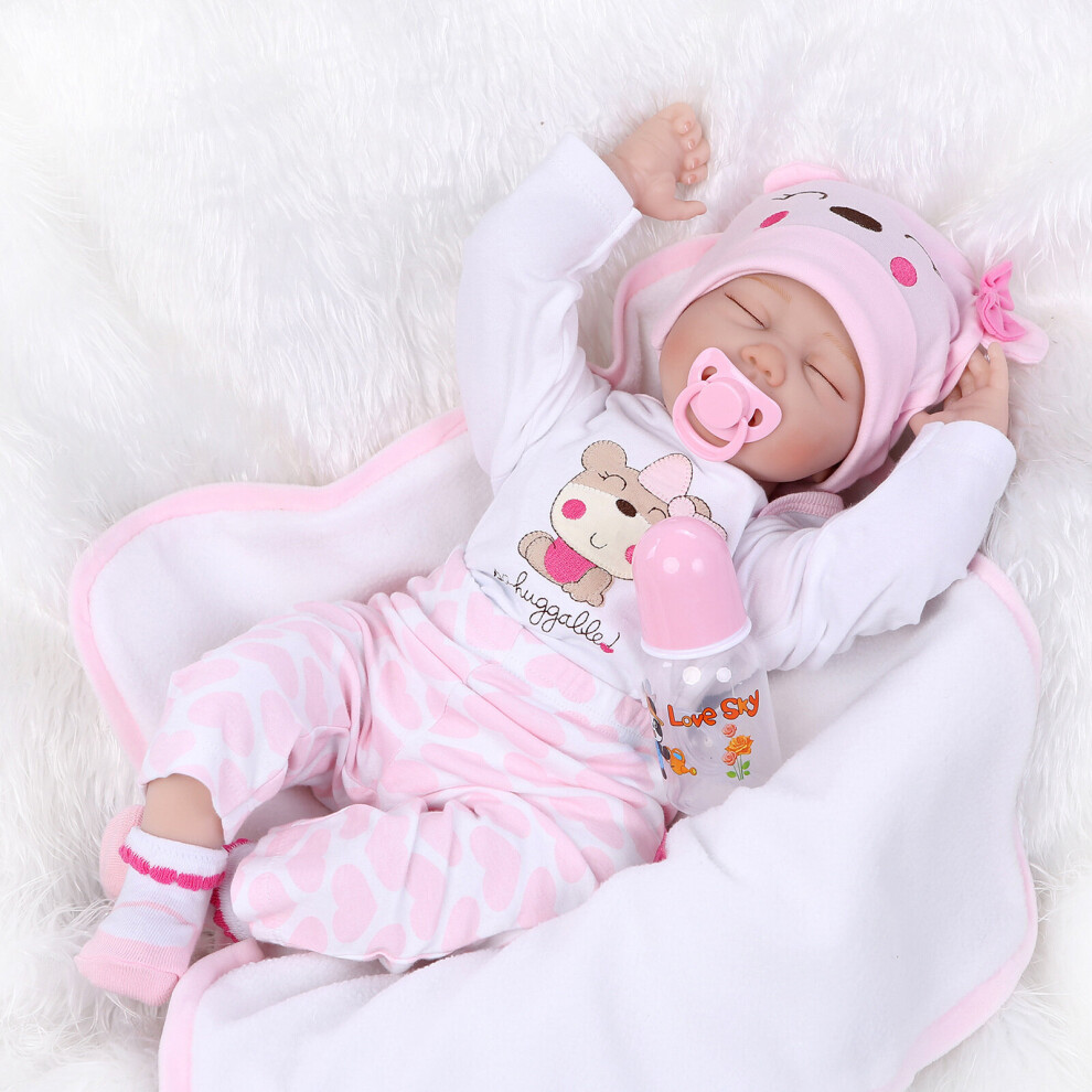Rywolt Reborn 22" Gift Baby Dolls Lifelike Newborn Vinyl Handmade Full Body