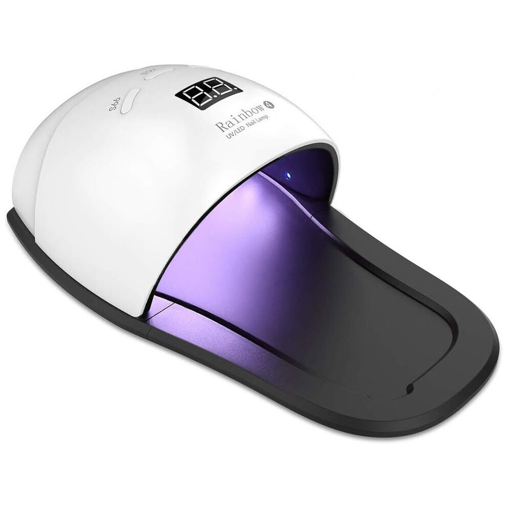Rayches White 2In1 Uv Nail Lamp, Hands And Feet Led Lamps For Gel Nails