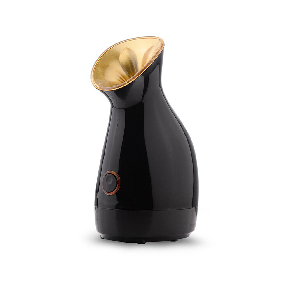 Rayches Black/Gold Facial Steamer Nano Ionic Face Steamer Facial Spray For Home Spa