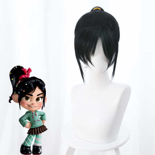 Wreckit 2 Ralph Vanellope Von Schweetz Cosplay περούκα μακριά μαλλιά κόμμα Απόκριες πάρτι 1
