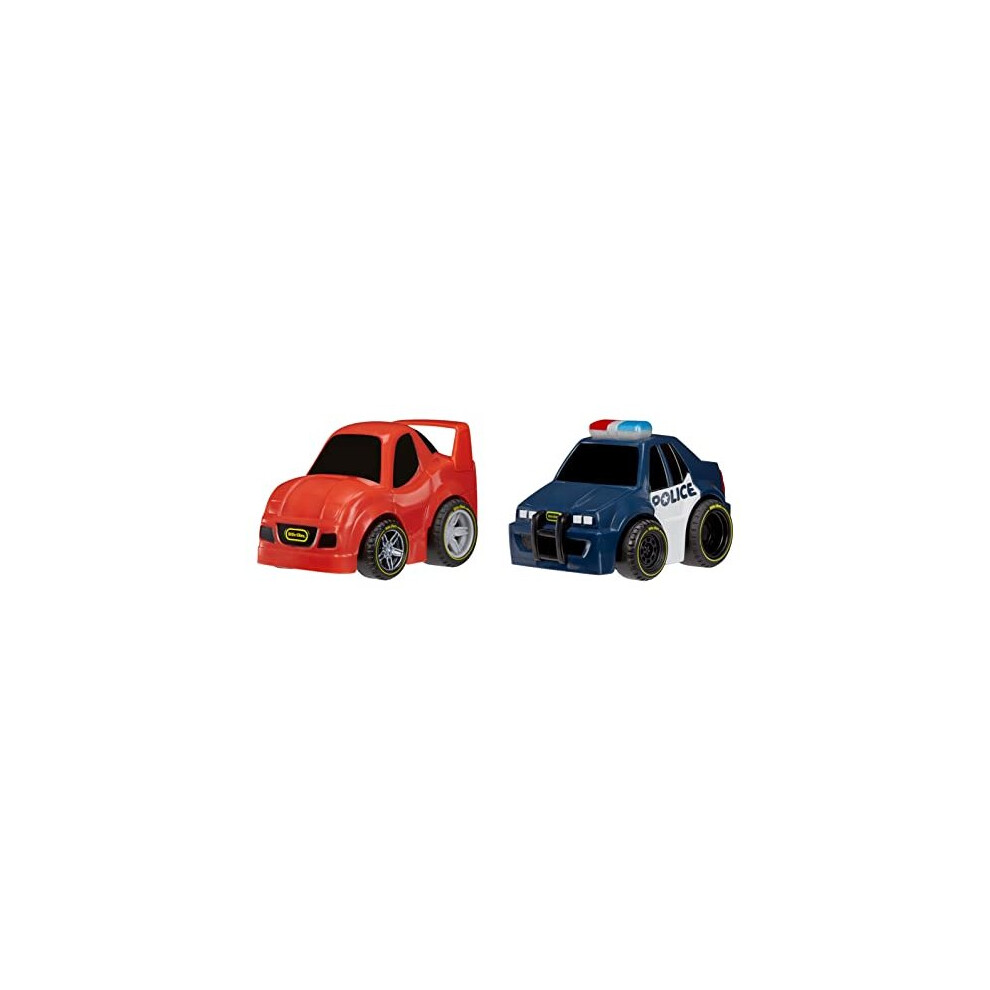 My First Cars Crazy Fast Cars - HIGH-SPEED PURSUIT 2-PACK - Police Themed Pullback Toy Vehicles - Travels Up to 50ft / 15m - Realistic Design -