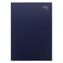 Letts Standard A4 week to view 2024 diary - blue