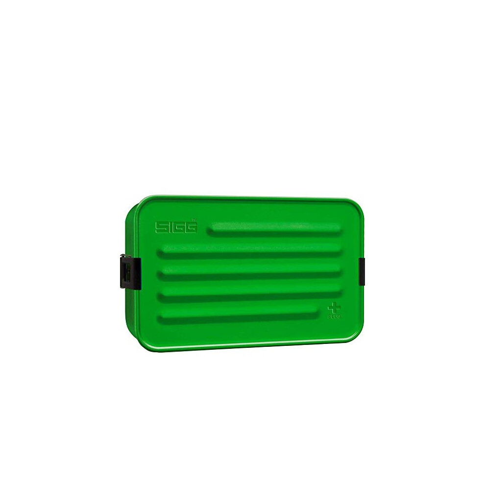 Sigg - Aluminium Lunchbox Plus S - With Food Separator - Award Winning - Dishwasher & Microwave Safe - Leakproof - Featherweight - Bpa Free - Large Green