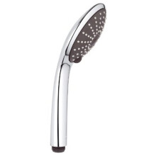 Vitalio Joy 110 - Hand Shower 11 cm (2 Spray Patterns, Water Saving 9.5 l/min Flow Limiter, Anti-Limescale System, Universal Mounting System Fits All