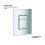 Grohe 38732000 | Skate Cosmopolitan WC Wall Plate,Chrome 3