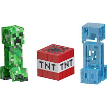 Mattel Minecraft Diamond Level Creeper, 5.5-inch Collector Action Figure with Die-cast Accessories, Toy Collectible Gift for Adult Fans & Kids Ages 6