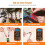 Digital Multimeter, Voltmeter Ammeter Ohmmeter Circuit Checker with Backlight LCD Test Leads, Portable Multi Tester Measures OHM AC DC Voltage Current 4