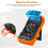Digital Multimeter, Voltmeter Ammeter Ohmmeter Circuit Checker with Backlight LCD Test Leads, Portable Multi Tester Measures OHM AC DC Voltage Current 5