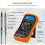 Digital Multimeter, Voltmeter Ammeter Ohmmeter Circuit Checker with Backlight LCD Test Leads, Portable Multi Tester Measures OHM AC DC Voltage Current 2