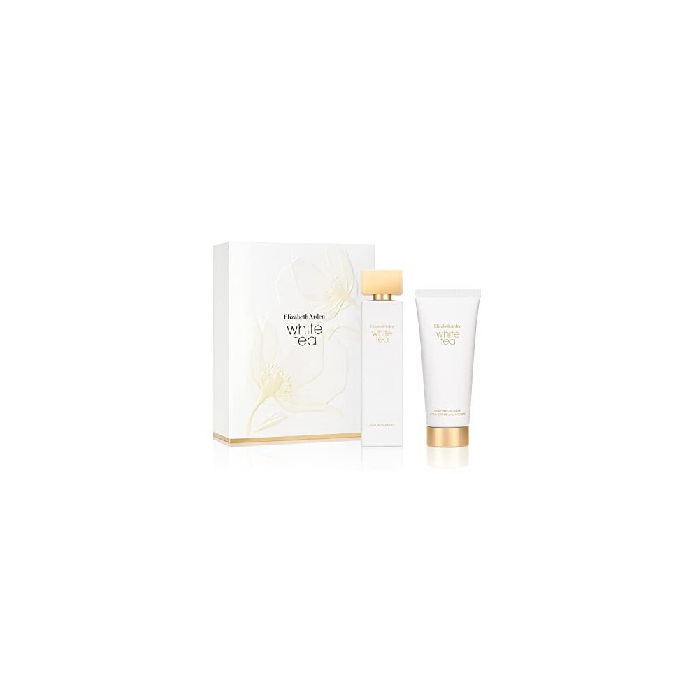 Elizabeth Arden White Tea 2 Gift Set 100ml EDP Spray + Body Lotion 100ml