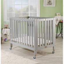 Roxy Three Portable Crib Grey