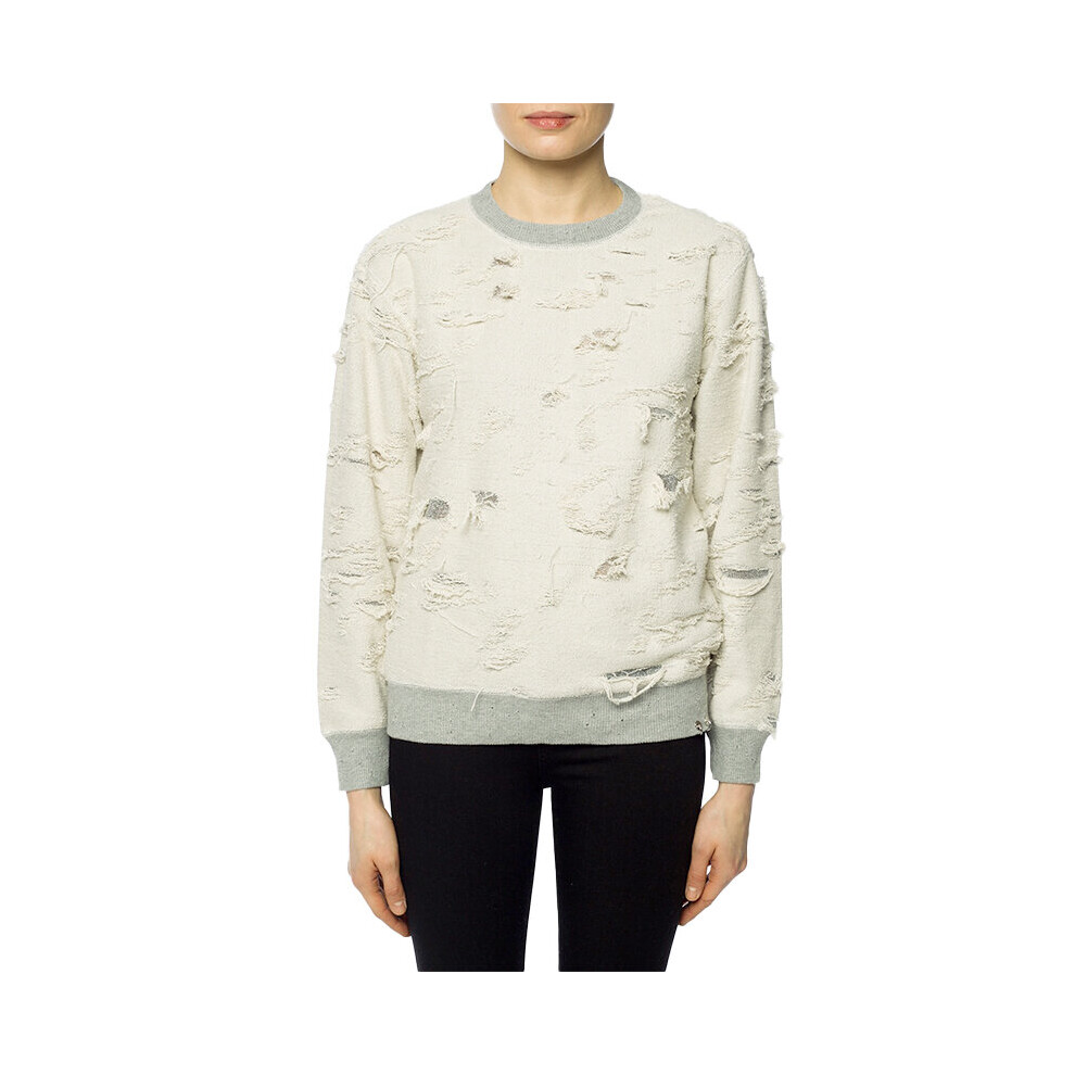 (Off White, S) DIESEL F FELPA Womens Pullover Jumper