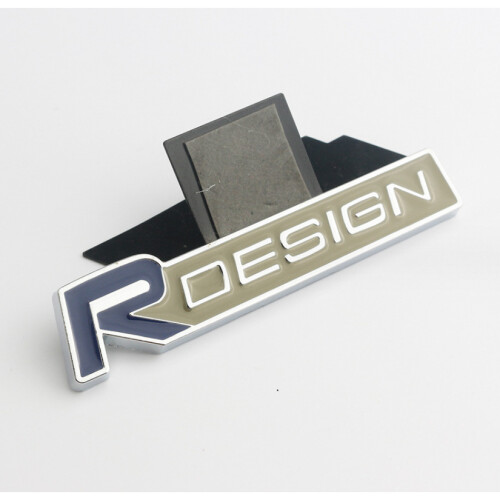 Volvo R Design Emblem (Blue) R DESIGN Grill Badge Front Emblem For Volvo XC60 V70 S60 V40 V60 ...