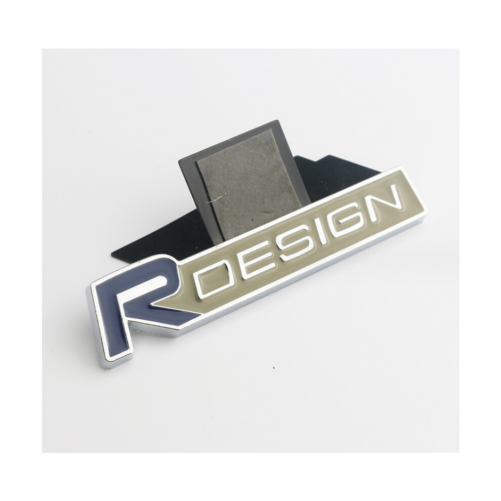 (Blue) R Design Grill Badge Front Emblem For Volvo Xc60 V70 S60 V40 V60 C30 V50 Blue 5601103452205