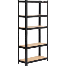 (Black 90x40x180cm) 5 Tier Racking Shelf Heavy Duty Garage Shelving Storage Shelves Unit 175kg Per Shelf