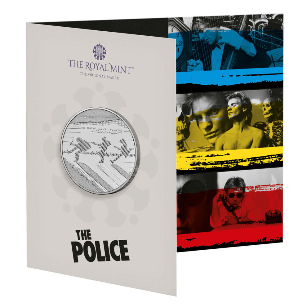 The Police 2023 UK Â£5 Brilliant Uncirculated Coin