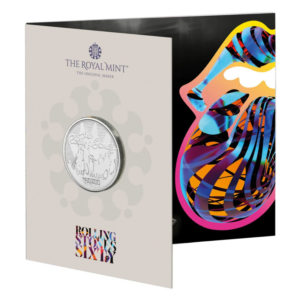 The Rolling Stones 2022 UK Â£5 Brilliant Uncirculated Coin