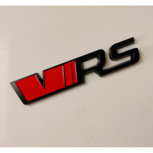 VRS Badge Rare Boot 3D Black Red Metal Badge For SKODA Octavia Fabia