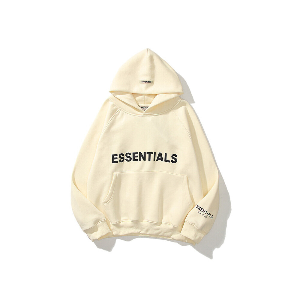 (Khaki , 3XL) ESSENTIALS Sweatshirt Trendy Letter Men's and Women's Hoodie