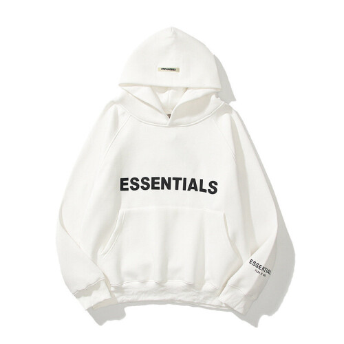 (White , M) ESSENTIALS Sweatshirt Trendy Letter Men's and Women's Hoodie